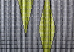 Kunststoff-Fliegenvorhang mit gelbem Karo Muster