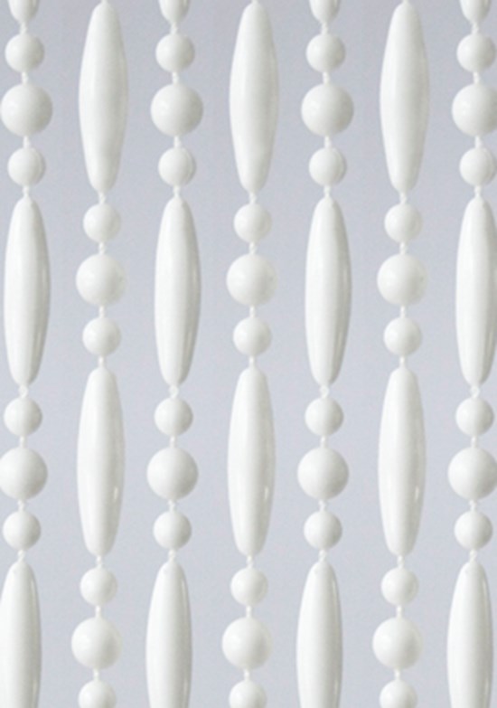 Perlen-Fliegenvorhang versetzt in Weiß 