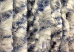 Katzenschwanz-Fliegenvorhänge Grau-Blau-Weiß meliert