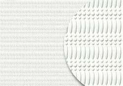 Perlen-Fliegenvorhang geordnet in Weiß